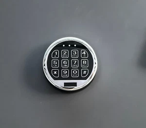 Gun Safe Lock Replacement LED Chrome Keypad Lock Swingbolt Electronic Safe Lock - Picture 1 of 7