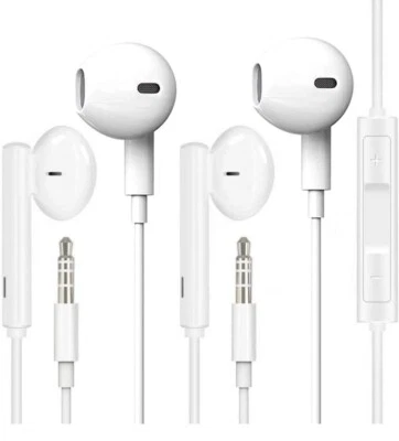 [2 Pack]Aux Earbuds/Earphones, 3.5mm Wired Headphones Noise Isolating Earphone