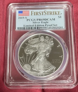 Limited Edition 2019-S Silver Eagle Set PR69 DACAM PCGS FIRST STRIkE - Picture 1 of 2