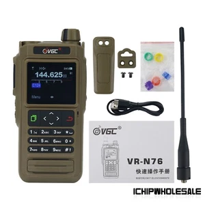 VR-N76 Walkie Talkie VHF UHF FM AM Wodoodporne radio Bluetooth Pozycjonowanie GPS - Zdjęcie 1 z 8