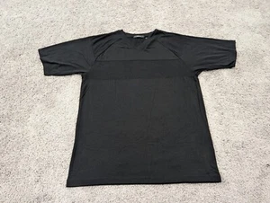 Claiborne T Shirt Mens Extra Large Short Sleeves Black V-Neck Ribbed - Picture 1 of 9