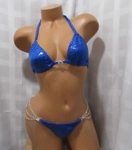 Wettkampf Bikini Anzug WÄHLEN SIE IHRE FARBE - Bild 1 von 2