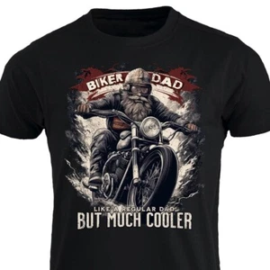 T-Shirt Biker Dad Like A Regular Dad But Much Cooler Motorrad Vatertag - Bild 1 von 13