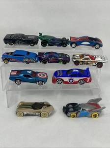 Hot Wheels Marvel Superhéroe Lote Sandman Hawkeye Thor SpiderMan Gorra América - Imagen 1 de 9