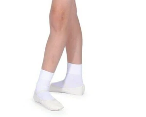  Boys Silky or Roch Valley Ballet Dance Socks in White  - Picture 1 of 1