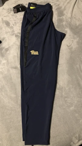 NEW NIKE DRI-FIT PITT PANTHERS ATHLETIC PANT Sideline Gear Retro Navy SZ L LT XL Cover
