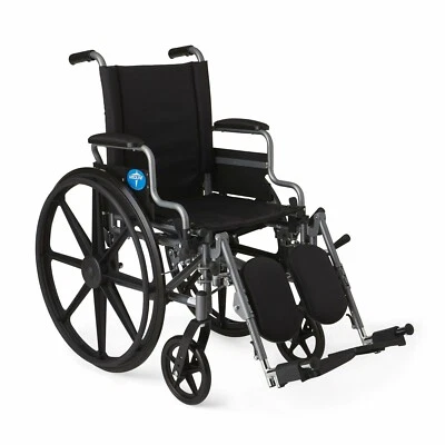 Medline K4 Basic Lightweight Wheelchairs - Black - Image 1 of 4
