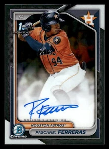 2024 Bowman Chrome PASCANEL FERRERAS PROSPECT AUTO 1ST #CPA-PF - Bild 1 von 2