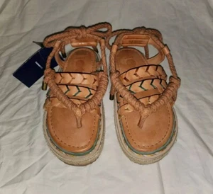 FARM RIO STRAPPY PLATFORM SANDALS WOMEN SZ 7 NWT - Picture 1 of 6