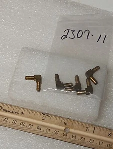 Brass 1/8" Tube Elbow 90 Connector Adapter Lot Of 5 - Picture 1 of 2