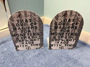 Owlcrate Bookends - That Love of Maidens For Monsters That Does Not Fade W/ Time - Picture 1 of 4