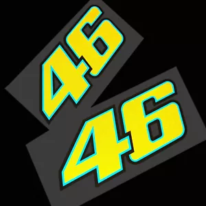 46 Rossi Moto Autocollants Réfléchissants Style Graphiques De Moto X 2 Petit - Bild 1 von 2