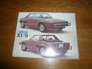 1975 Fiat X1/9 Sales Brochure/ Flyer- Vintage - Picture 1 of 2