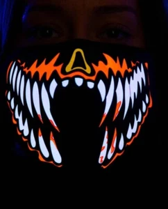 Kandies World LED Sound Reactive Mask - Venom - Picture 1 of 8