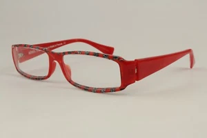Auténticas gafas Alain Mikli A0779 14 55 mm rojo negro blanco y marcos Francia - Imagen 1 de 7