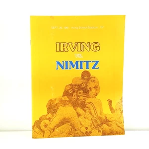 Vintage Texas High School Football Program Irving Tigers vs. Nimitz 1981 - Picture 1 of 2