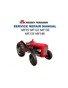 Manuales de servicio para tractor Massey Ferguson MF35 MF122 MF130 MF135 MF148 | USB y enlace - Imagen 1 de 17