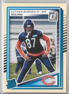 2025 Donruss Rated Rookie Luther Burden III #395 Yellow Press Proof  - Picture 1 of 3