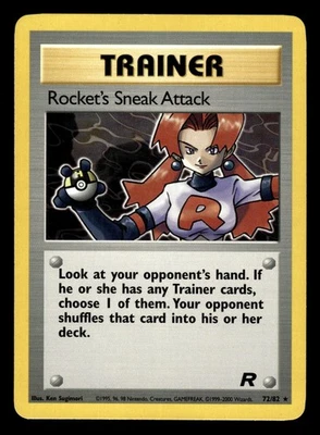 Rocket's Sneak Attack 72/82 Rare Team Rocket Set Pokemon Card - Image 1 of 2