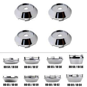 60MM/64MM/65MM/68MM/69MM Blank Wheel Centre Cap Hub Caps Wheel Rim Center Cap - Picture 1 of 33