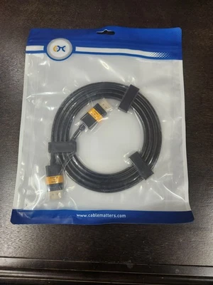 Display Port 1.4 Cable - 6ft - Image 1 of 2