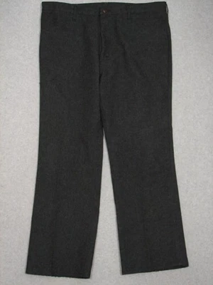 MB17455 VINTAGE 1980s USA WRANGLER STA-PREST POLY PANTS 40x30 (msr 39"x30") GRAY - Image 1 of 4