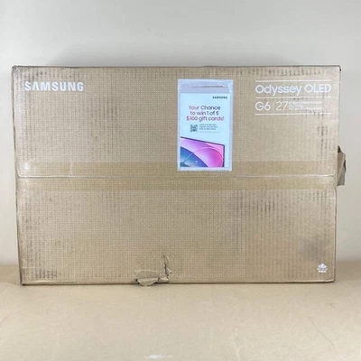 New Samsung Odyssey G6 27" S27DG610SN OLED 240Hz 0.03ms QHD Gaming Monitor - Image 1 of 4