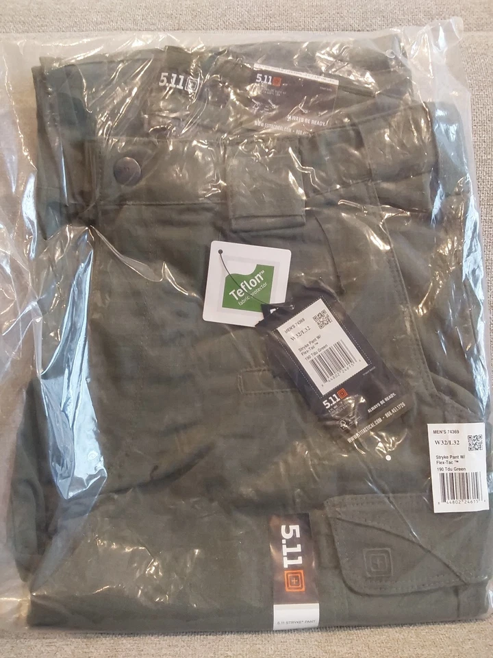 Pantalone uomo Stryke tattico 5.11 74369 TDU verde 32x32 - Immagine 1 di 1
