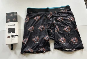 STANCE Harley Davidson MEZCLA DE POLIETILENO BOXER BRIEF Hombre Talla Grande 36-38 Nuevo En Caja - Imagen 1 de 4