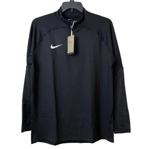 Nike Dri FIT Strike Drill Top Mens M Black 1/4 Zip Athleisure DR2294-010 NEW - Picture 1 of 14
