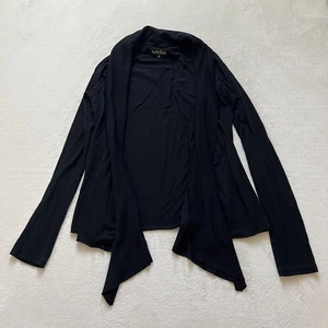 Damen Goth Boho schwarze Strickjacke vorne offen Lucky Größe S - Bild 1 von 9