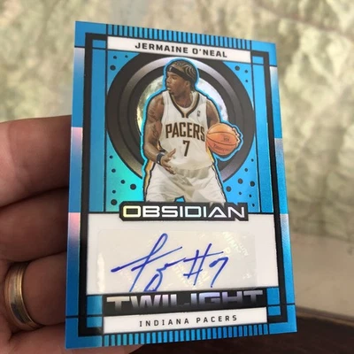 Jermaine O’Neal /30 Twilight Auto 🏀 2024-25 Panini Obsidian BLUE ETCH🔥 - Image 1 of 4