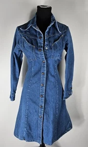 CAMISA VAQUERA LANDLUBBER VINTAGE AÑOS 70 VESTIDO BROCHE DELANTERO YUGO OCCIDENTAL BOLSILLOS TRASEROS  - Imagen 1 de 17