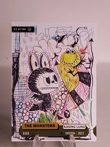 2023 HOW2WORK Labubu The Monsters Sketch LLLL Kasing Lung KS 41/84 - Picture 1 of 2