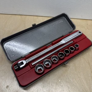 DE COLECCIÓN CRAFTSMAN 3/8" DR 9 PIEZAS BARRA DE INTERRUPTOR, JUEGO DE ENCHUFES SAE 12PT =V= SERIE EN CAJA - Imagen 1 de 20