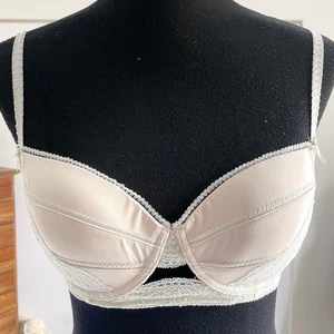 Pleasure State White Label Bra 12C Aus 34C Usa Pastel Cream New No Tags Lace Bra - Bild 1 von 12