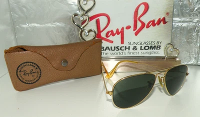 DE COLECCIÓN AÑOS 40 RAY BAN BAUSCH & LOMB 1/10 12K GF GAFAS DE SOL AVIADOR CAJA 41 AO RE Foto 1 de 4