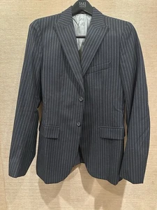 Traje De Colección Jil Sander Gris Carbón Lana Pin Rayas EE. UU. 40 ¡Raro! Botón Fly! - Imagen 1 de 23