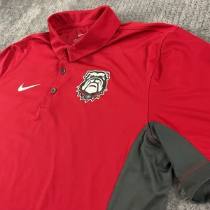 Georgia Bulldogs Poloshirt Herren Large Nike Dri Fit Golf Freizeit Performance - Bild 1 von 11