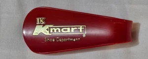 Vintage Kmart Red Plastic Shoe Horn - Picture 1 of 3