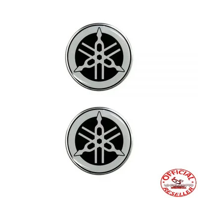 LA CICLOMOTO ADESIVO YAMAHA DIAPASON Ø 60 MM 3D LOGO COPPIA ADESIVI STEMMA STICKERS