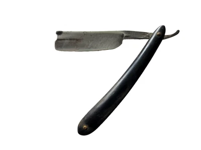 Antigua cuchilla grabada recta pesada muesca de peluquero Wade & Butcher CUÑA Foto 1 de 4