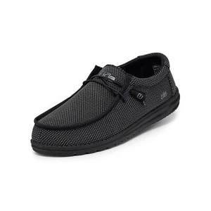 Mens Shoes Black 12 Comfortable High Quality Sturdy Canvas Oxford Lining Durable - Picture 1 of 6