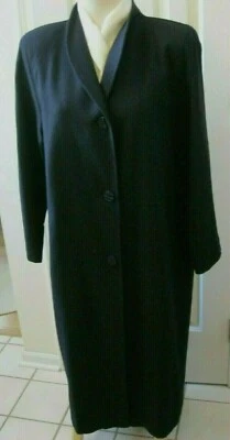 Kristen Blake Classics Black Merino Wool Women's Coat size 10 - Image 1 of 4