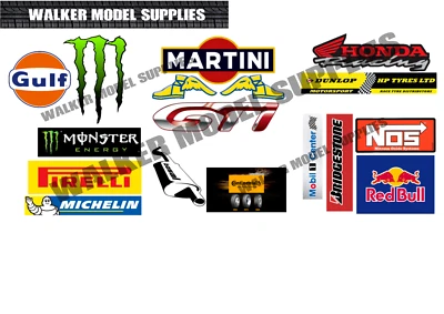 1:10 Scala Pre-tagliati Moderno Garage Segnale Adesivi Modello Auto. Set 1 - Immagine 1 di 4