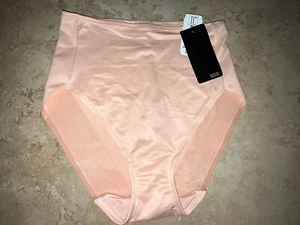NWT TC FINE INTIMATES Peach Medium Control Hi Cut Brief Shapewear Med $29 - Picture 1 of 2