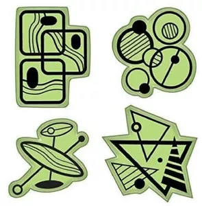 Juego de Imágenes de Formas y Patrones Divertidos Inkadinkado Mod Estampilla de Goma Adhesiva - Imagen 1 de 1