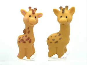 Fisher Price Little People Giraffe Maschio Femmina Arca Zoo Circo 2002 2004 - Foto 1 di 6