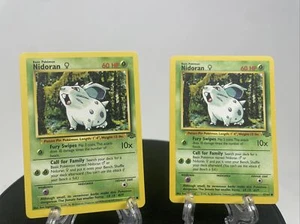 Nidoran 57/64 Jungle Set Unlimited WOTC Pokemon Card LP / Near Mint X 2 - Picture 1 of 8