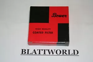 55mm GREEN PO1 SCREW in NEW OPTICAL GLASS FILTER MADE in JAPAN by BOWER w/ CASE - Picture 1 of 1